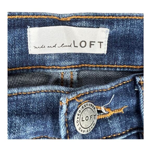 LOFT Modern Skinny Jeans sz 25 0 Womens XS Distressed - Picture 4 of 7